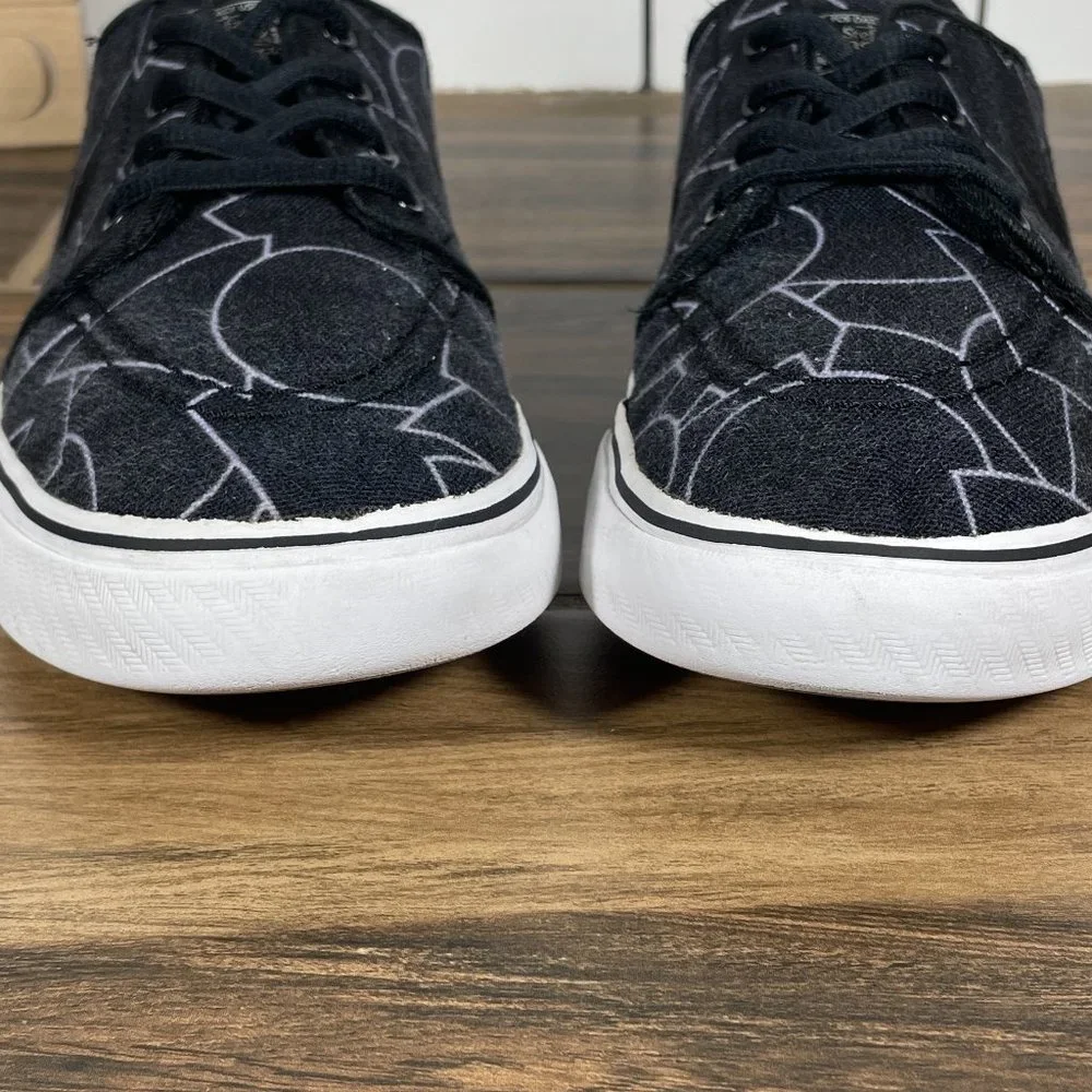 Nike SB Stefan Janoski Youth Boy's Size 3Y Shoes Black Canvas Skate Sneakers